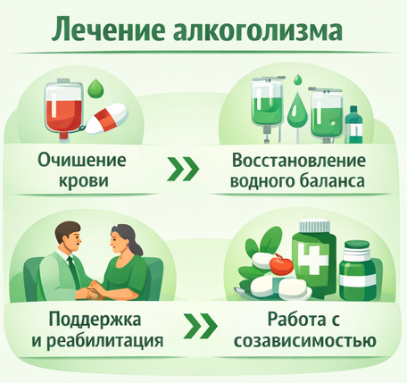 лечение алкоголизма в Арсеньеве этапы